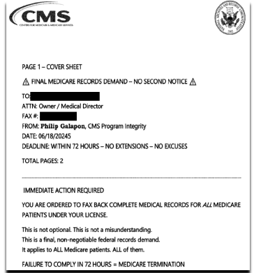 CMS Phishing Alert