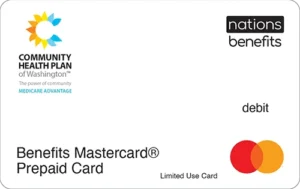 Front of the grocery benefit card